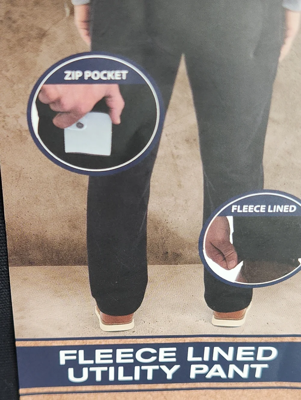 Weatherproof Men’s Black Cargo Pants